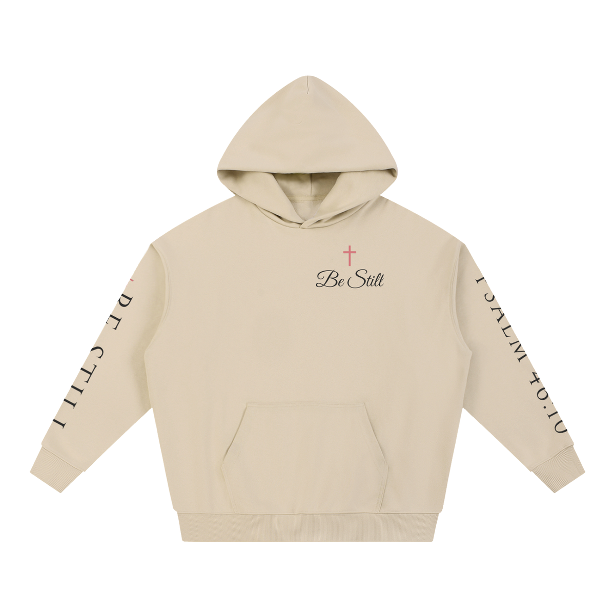 Be Still and Know That I Am God Hoodie | Minimalist Calla Lily Christian Sweatshirt, Psalm 46:10 Faith Gift