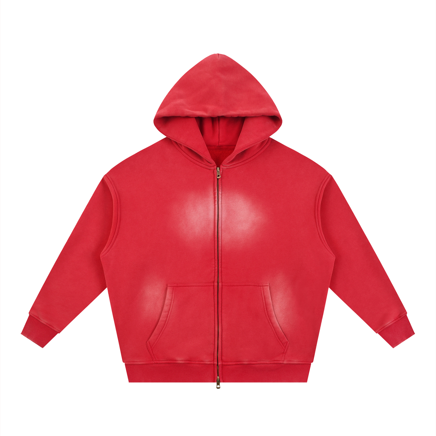 WASTELAND WARRIOR 15 | Dark Sci-Fi Two-Way Zip Boxy Fleece Hoodie