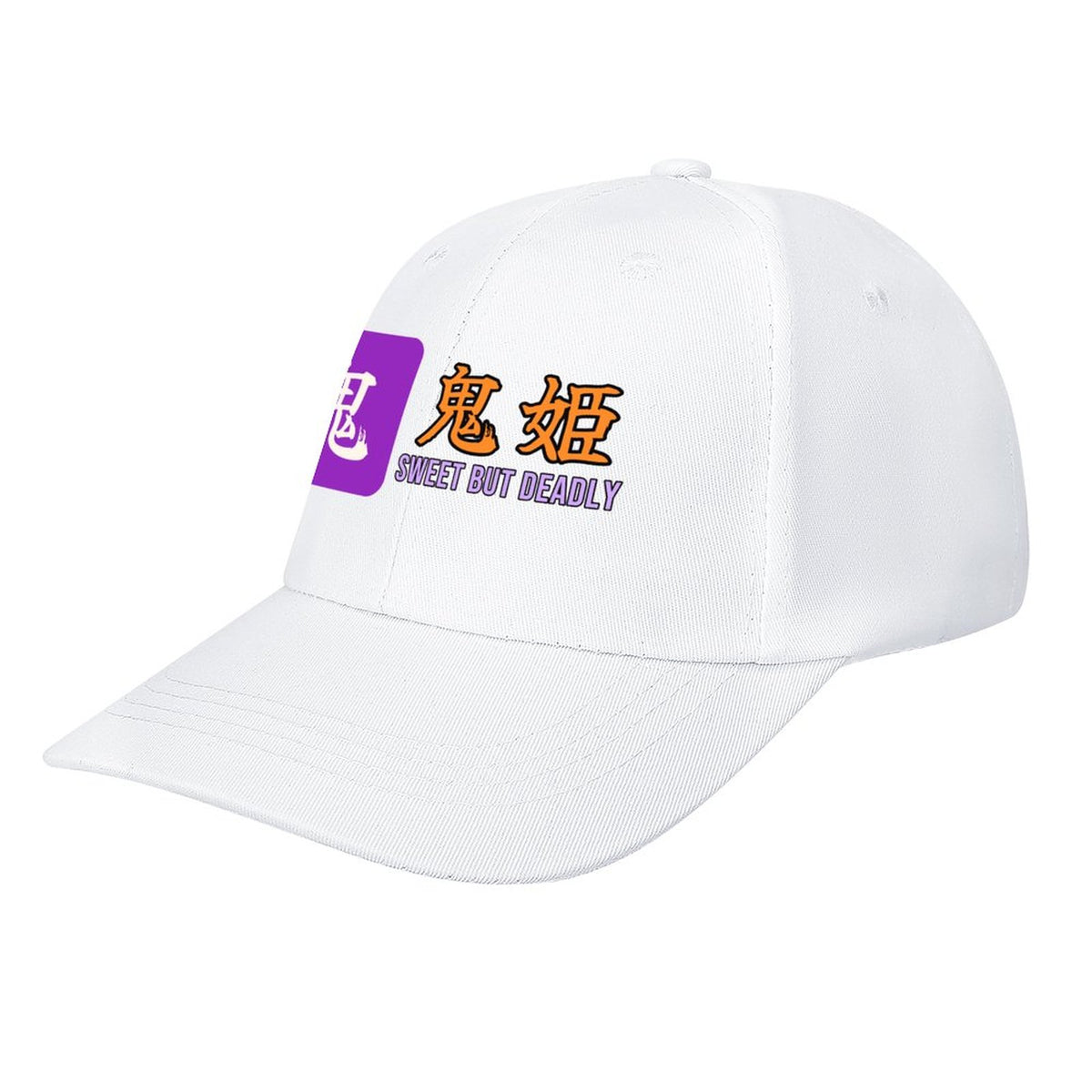 Sweet But Deadly Samurai Cap | Oni-Hime Demon Princess Kanji Baseball Hat, Japanese Streetwear Dad Hat