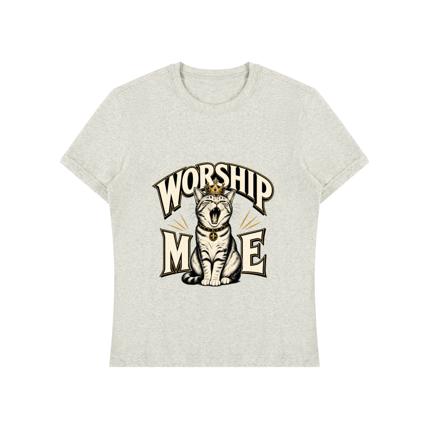 worship me cat Unisex Heavyweight Slim Fit T-Shirt