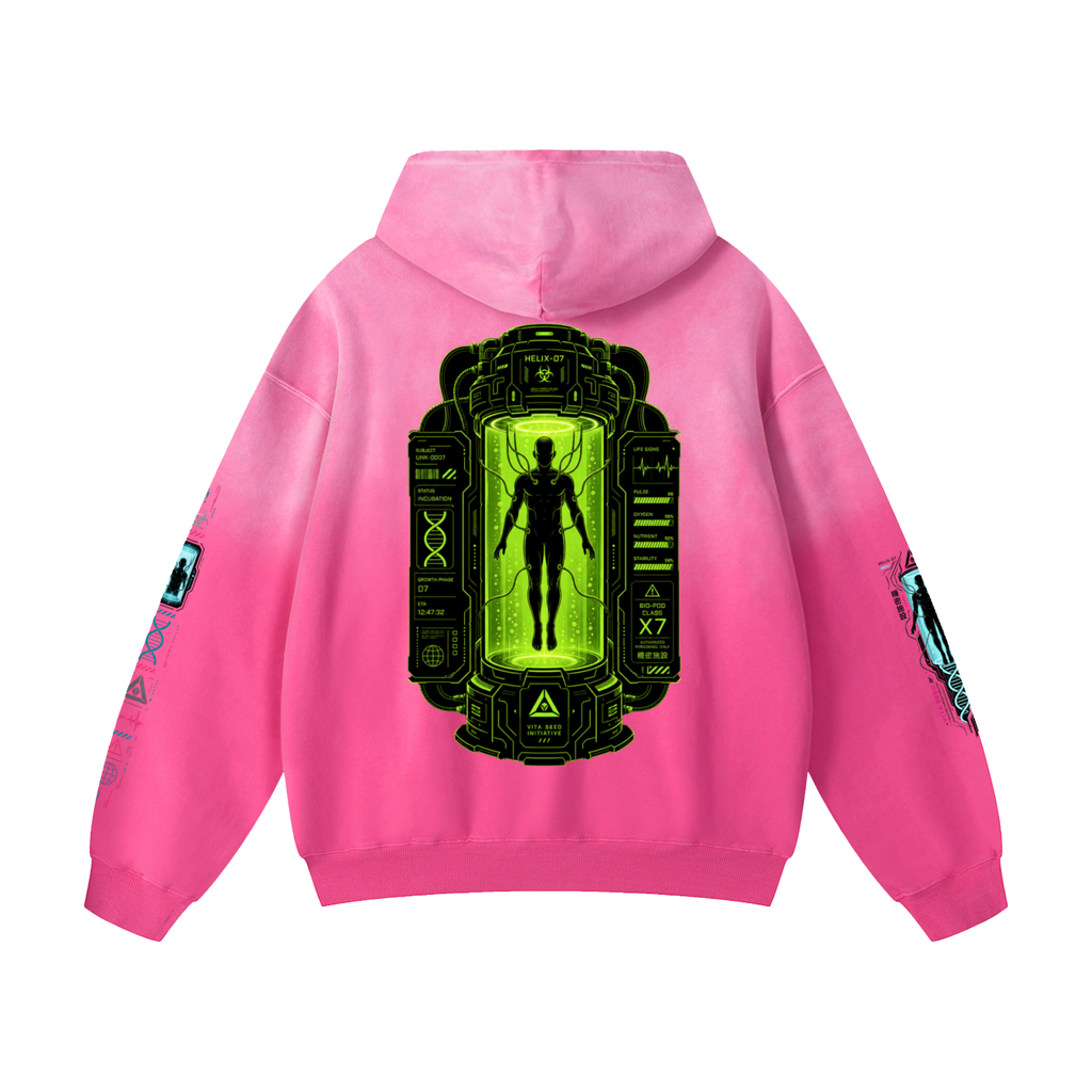HUMAN FARM Heavyweight Sunfade Oversized Hoodie