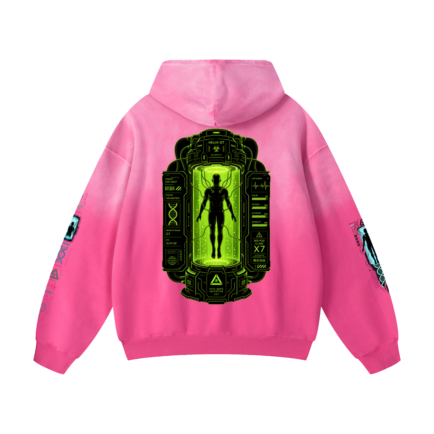 HUMAN FARM Heavyweight Sunfade Oversized Hoodie