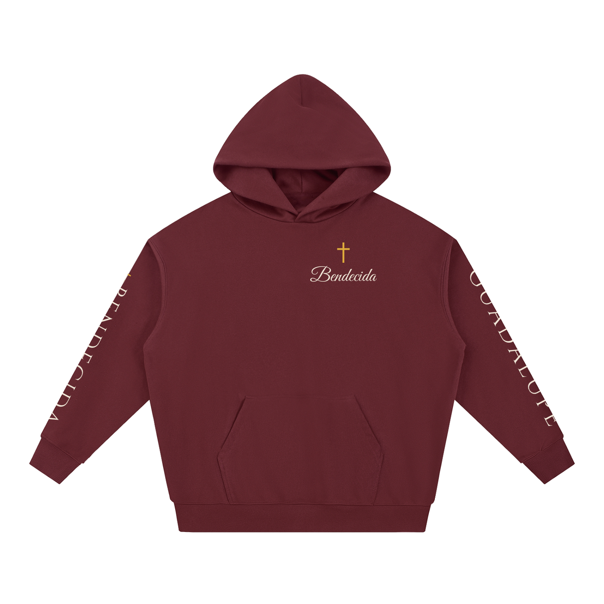 Bendecida Virgen de Guadalupe Hoodie | Our Lady of Guadalupe Roses Sweatshirt, Catholic Mexican Faith Gift
