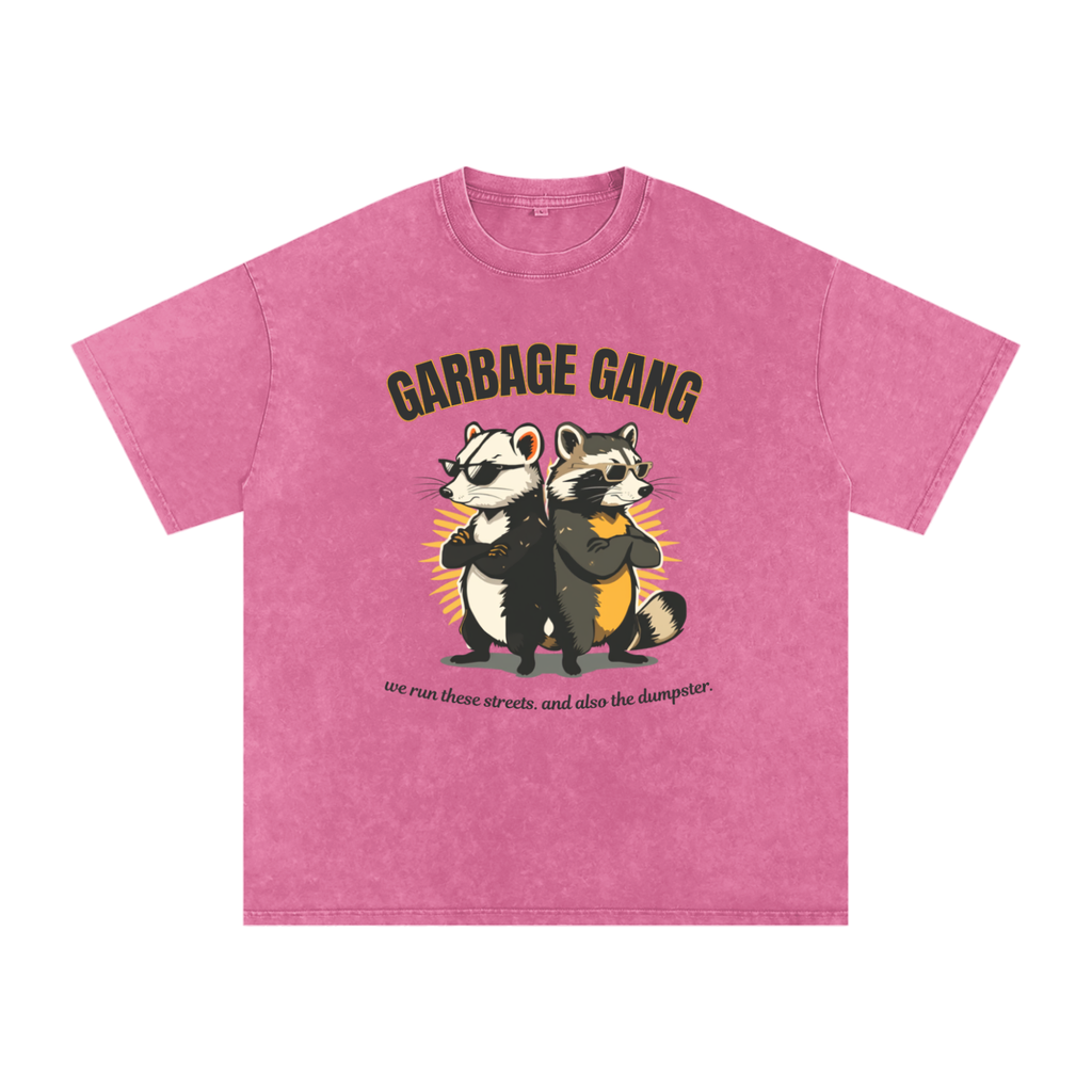 Garbage Gang | Raccoon Oversized Washed T-Shirt