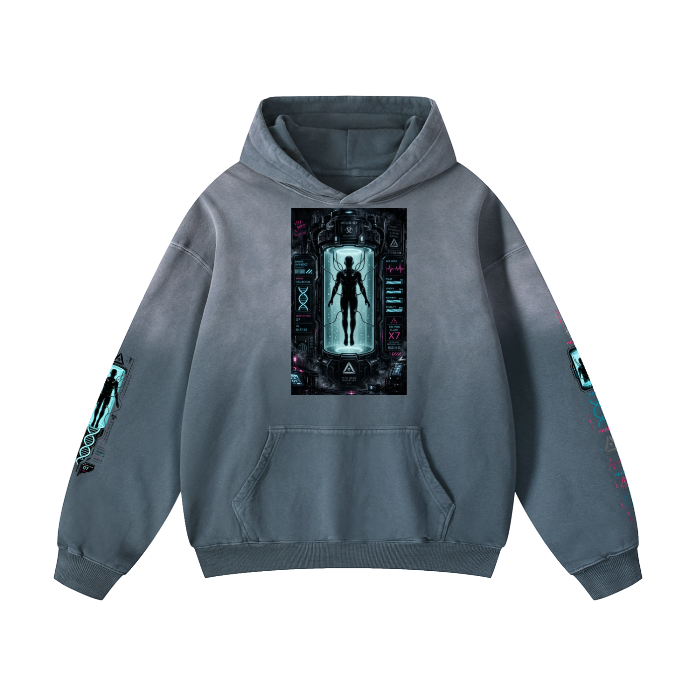 HUMAN FARM Heavyweight Sunfade Oversized Hoodie