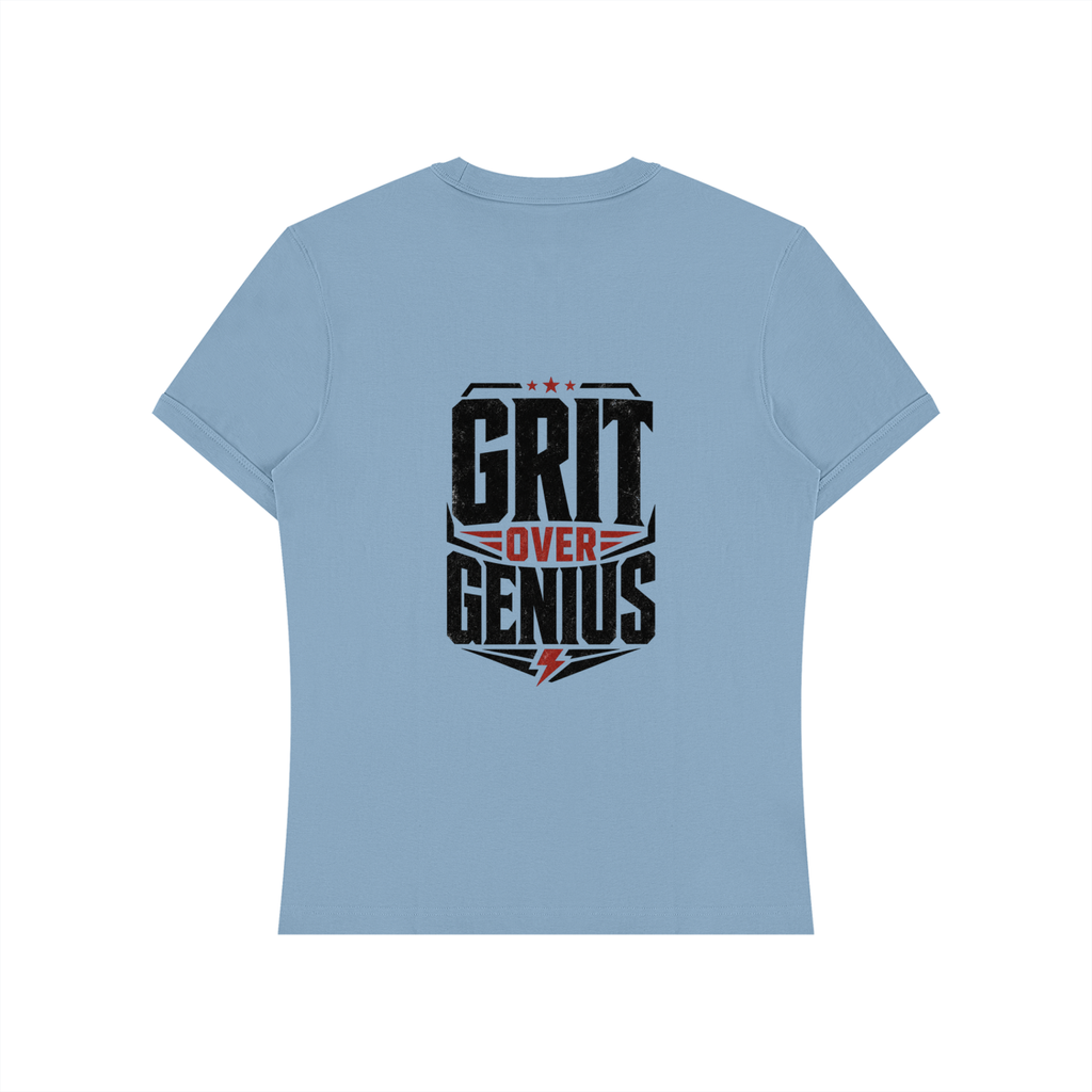 grit over genius Unisex Heavyweight Slim Fit T-Shirt