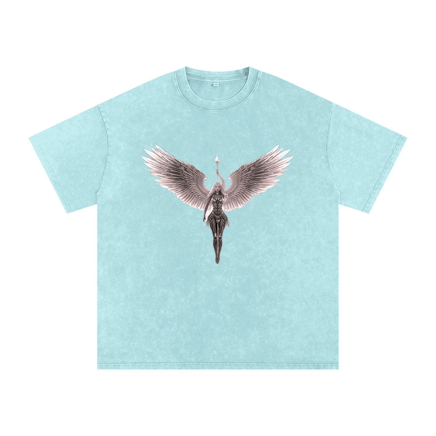 Snow Washed Oversized Cotton T-Shirt