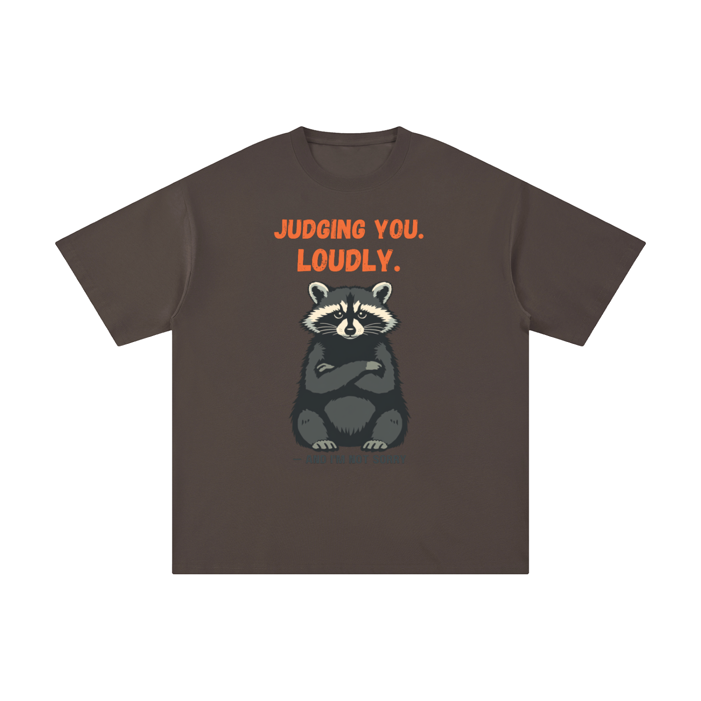 Judging You Loudly | Funny Raccoon T-Shirt