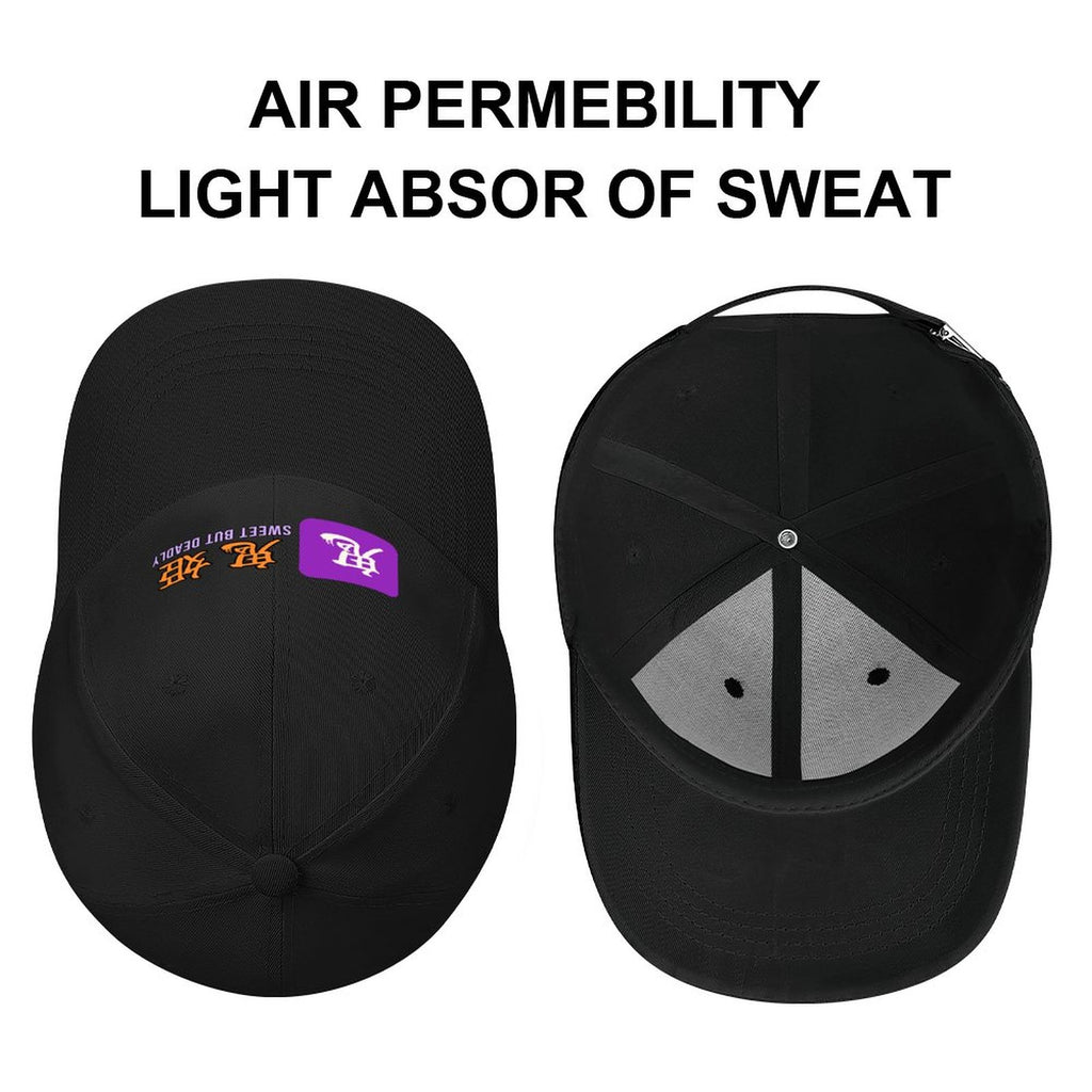 Sweet But Deadly Samurai Cap | Oni-Hime Demon Princess Kanji Baseball Hat, Japanese Streetwear Dad Hat