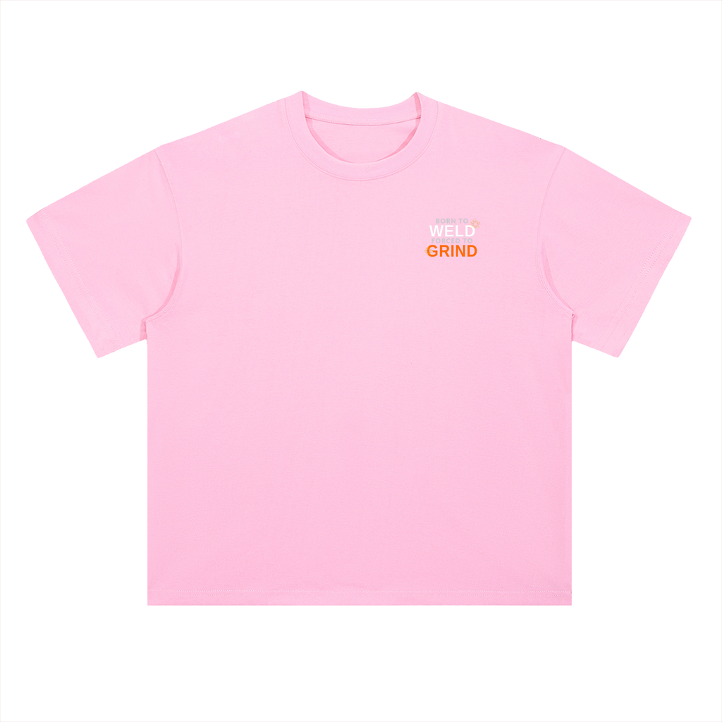 Born To Weld Heavyweight Drop Shoulder Cotton T-Shirt