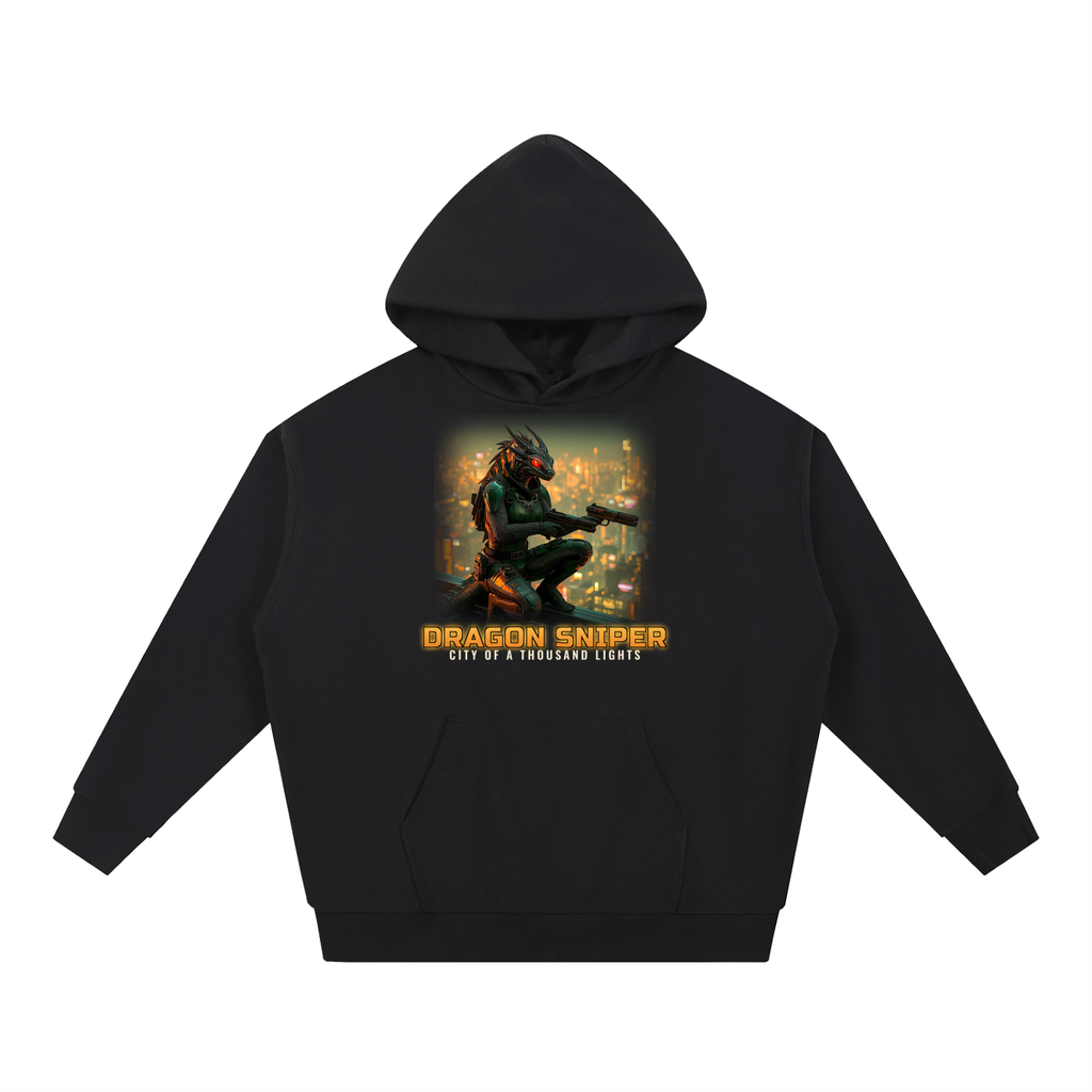 Dragon Sniper Hoodie | Dragon Warrior Sci-Fi Graphic Hoodie
