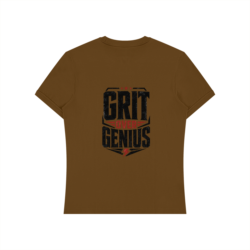 grit over genius Unisex Heavyweight Slim Fit T-Shirt