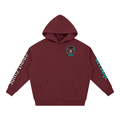 Alebrije Hoodie | Winged Jaguar Spirit Guide Día de los Muertos Graphic Hoodie, Back & Sleeve Print