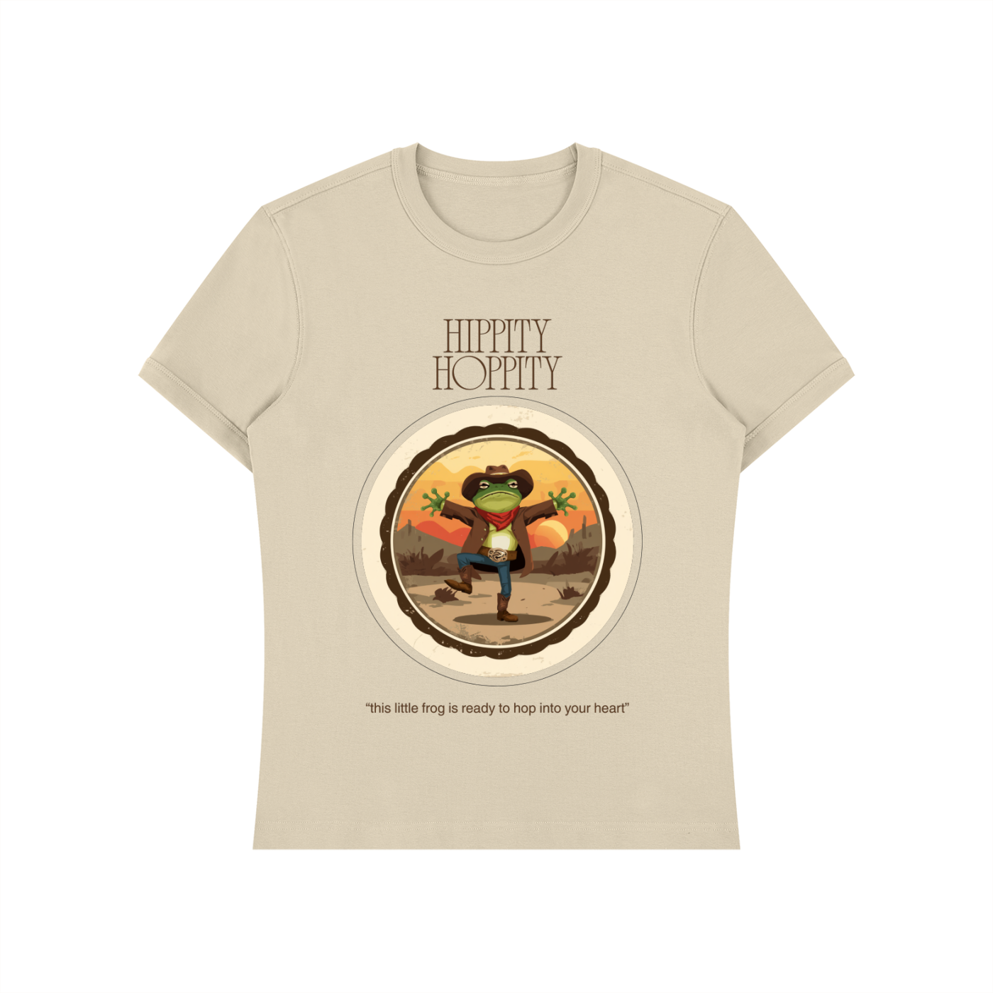 COWBOY FROG Unisex Heavyweight Slim Fit T-Shirt