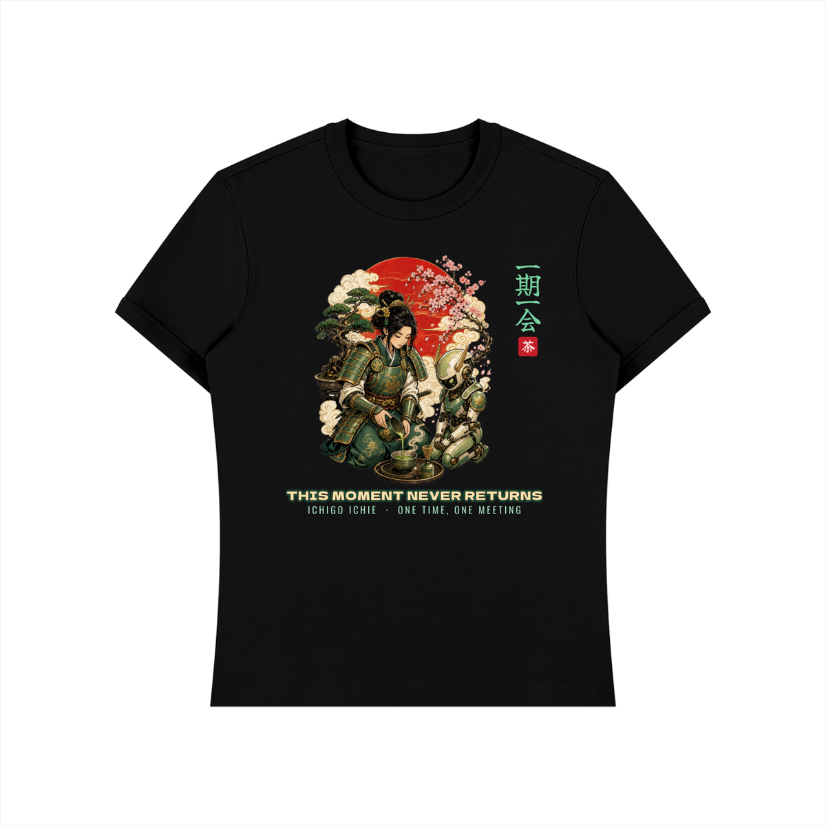 Ichigo Ichie T-Shirt | Samurai Tea Ceremony Mecha Japanese Graphic Tee