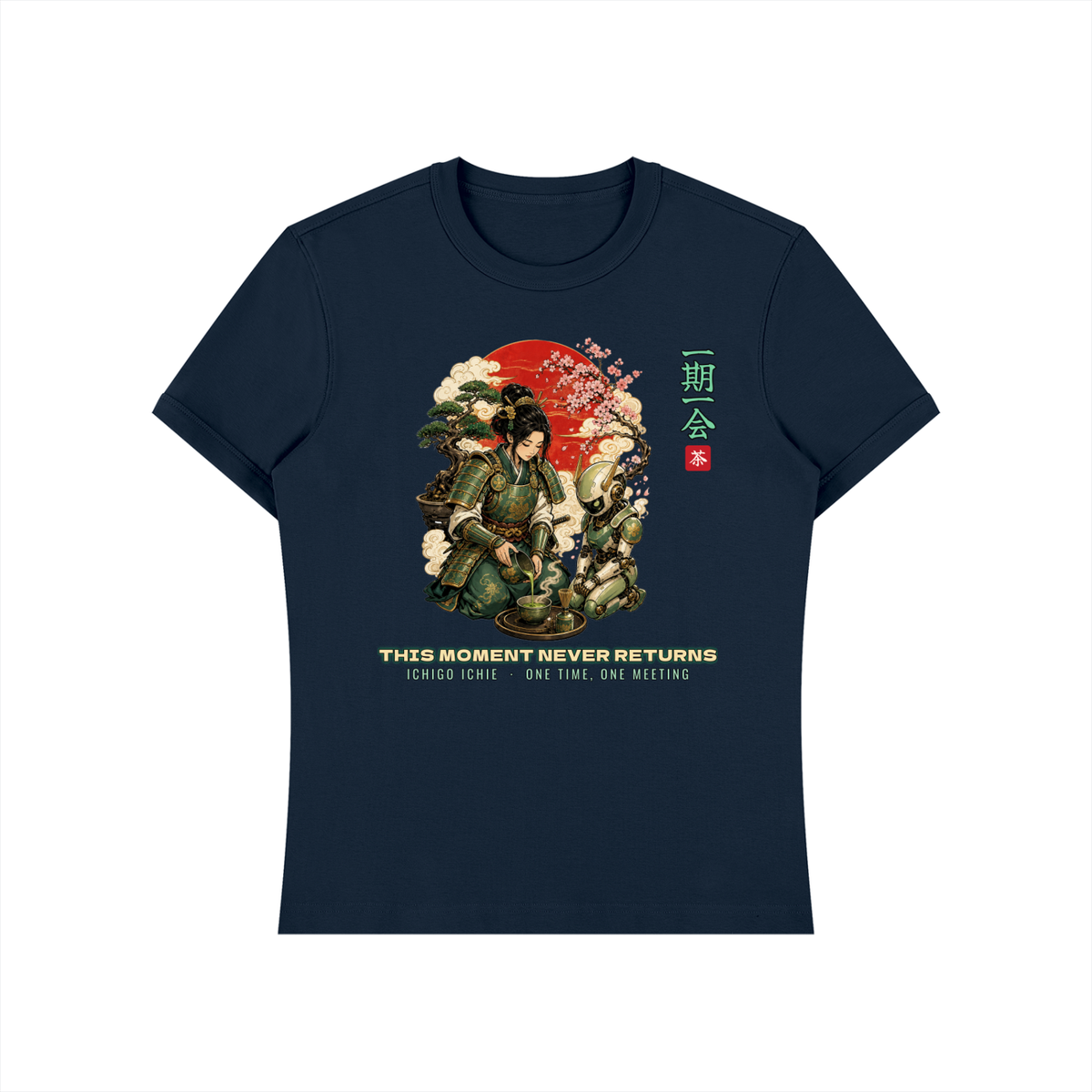 Ichigo Ichie T-Shirt | Samurai Tea Ceremony Mecha Japanese Graphic Tee