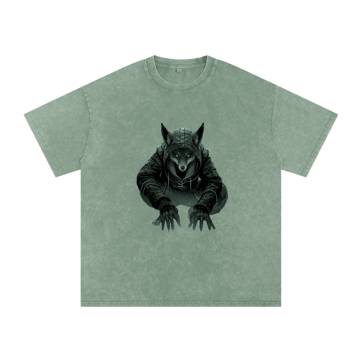 Snow Washed Oversized Cotton T-Shirt